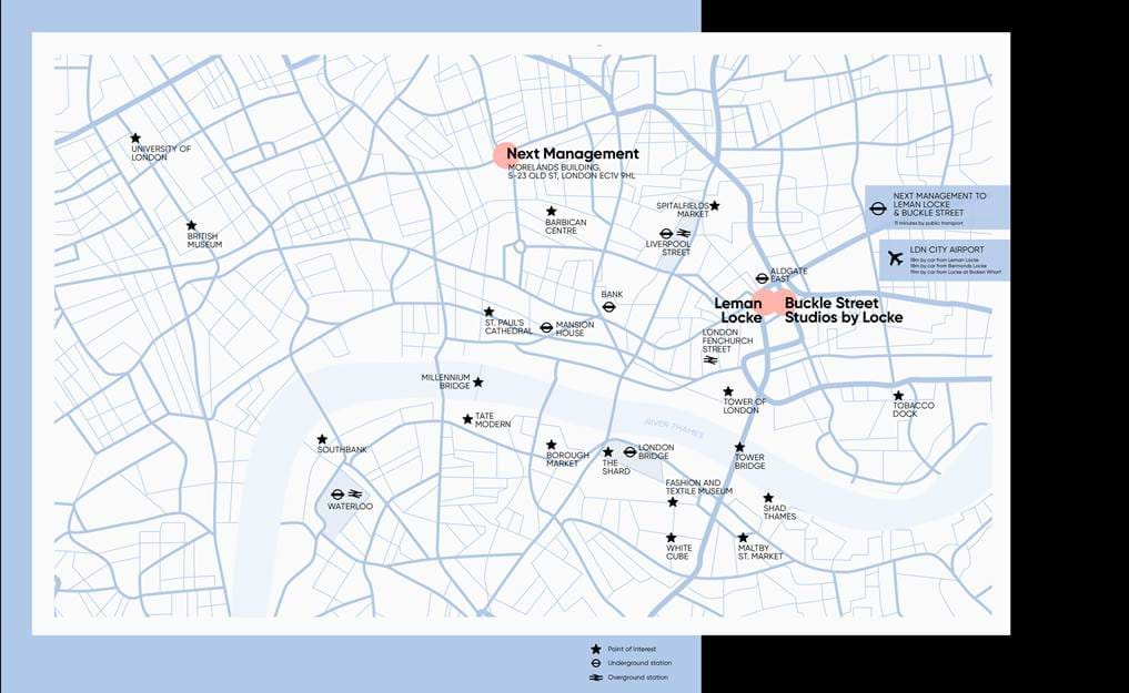 Stay across London.