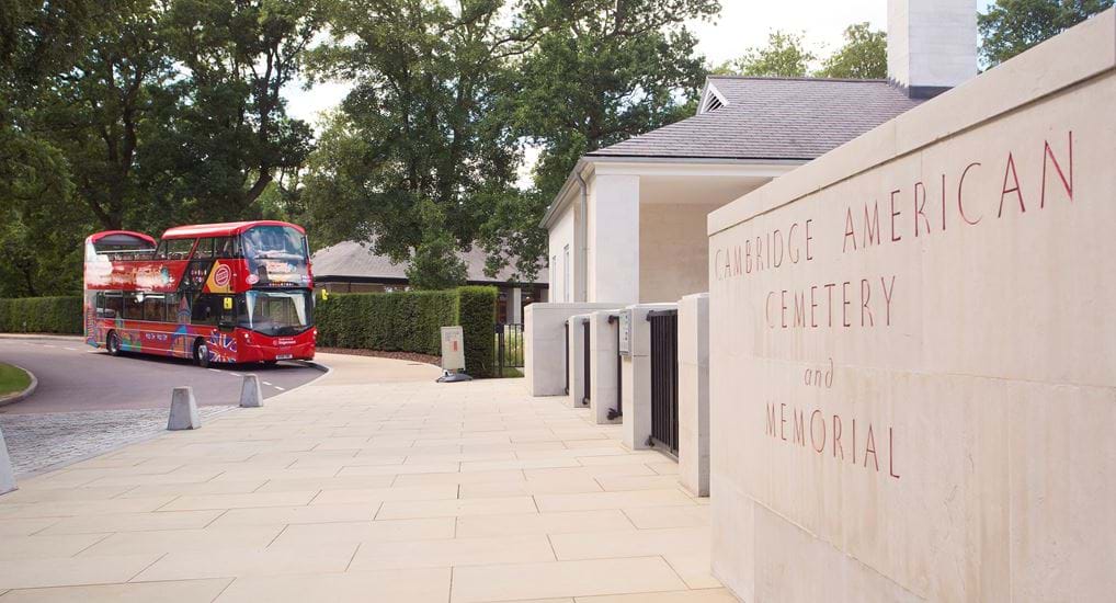 <p>Cambridge American Cemetery and Memorial.</p>