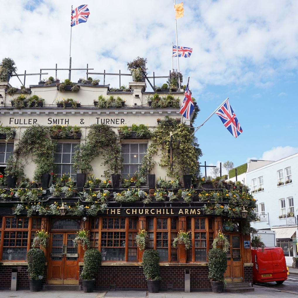 <p>The Churchill Arms Pub, Kensington </p>