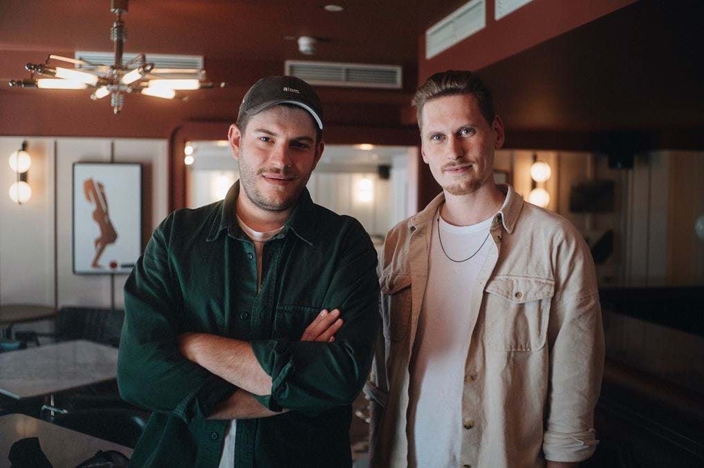 Mauricio Cervilla Fischer&nbsp;and Tim Jenni of Atem Films in Schwan Locke
