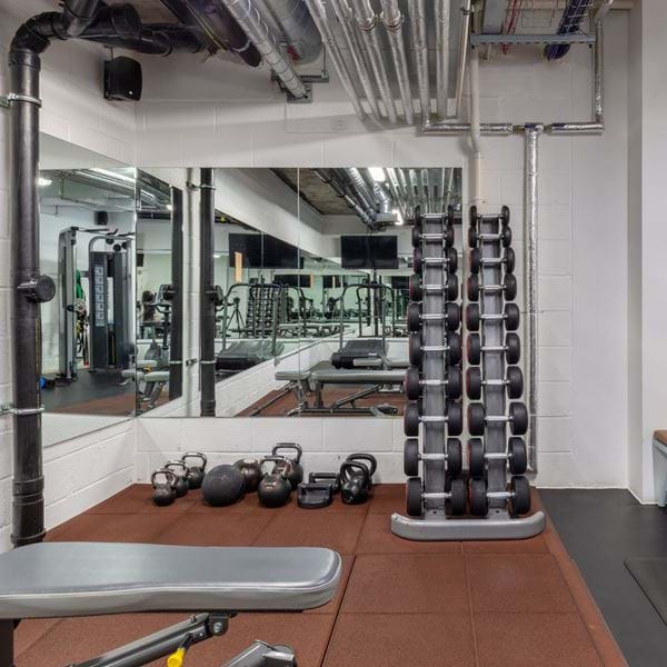 A new kind of hotel gym. 