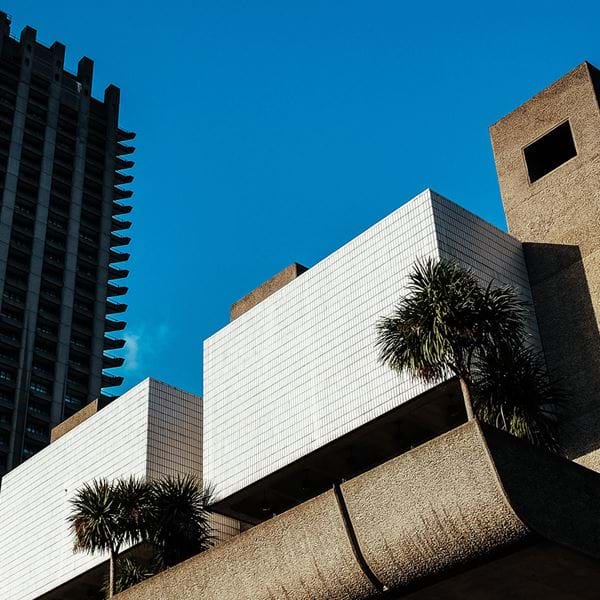 Brutalist architecture in the City of London - the Barbican.