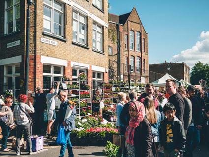 Columbia Road Flower Market, London