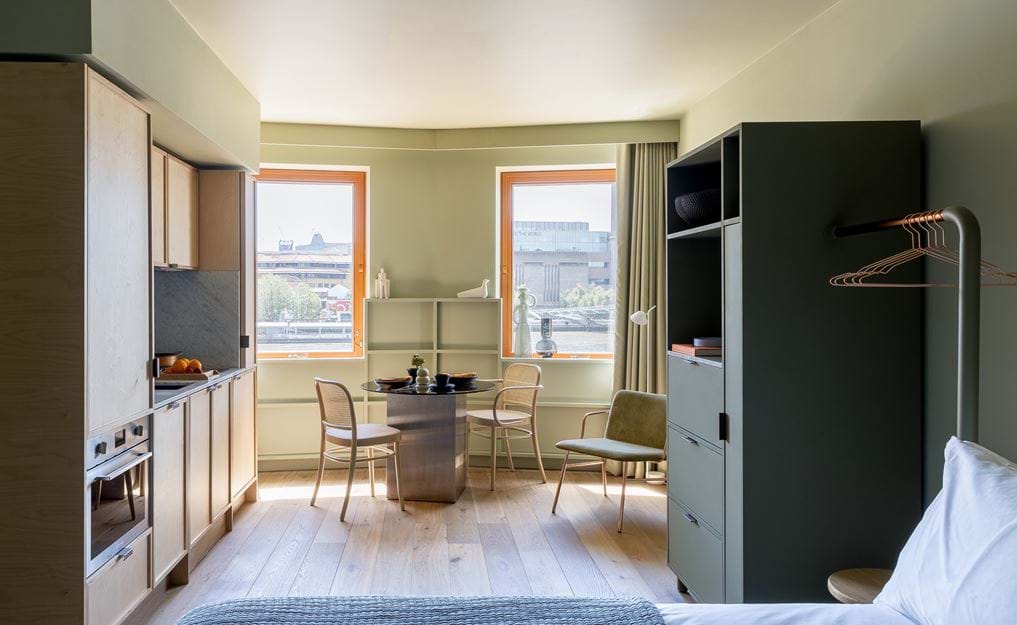 Die Themse als Nachbar.